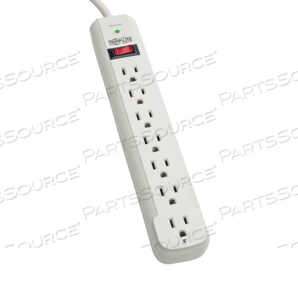 SURGE PROTECTOR POWER STRIP 120V 7 OUTLET 6FT CORD 1080 JOULES by Tripp Lite SURGE PROTECTOR POWER STRIP 120V 7 OUTLET 6FT CORD 1080 JOULES by Tripp Lite