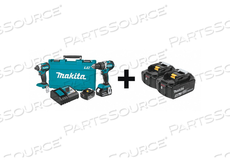 CORDLESS COMBO KIT 18.0V 2 TOOLS 4.0AH by Makita CORDLESS COMBO KIT 18.0V 2 TOOLS 4.0AH by Makita