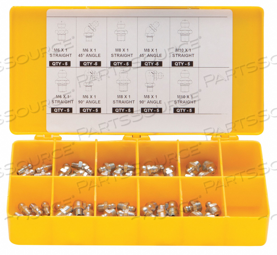 GREASE FITTING KIT METRIC TAPERED PK50 by Westward