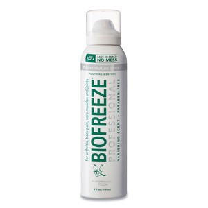 PROFESSIONAL COLORLESS TOPICAL ANALGESIC PAIN RELIEVER SPRAY, 4 OZ SPRAY BOTTLE by Biofreeze