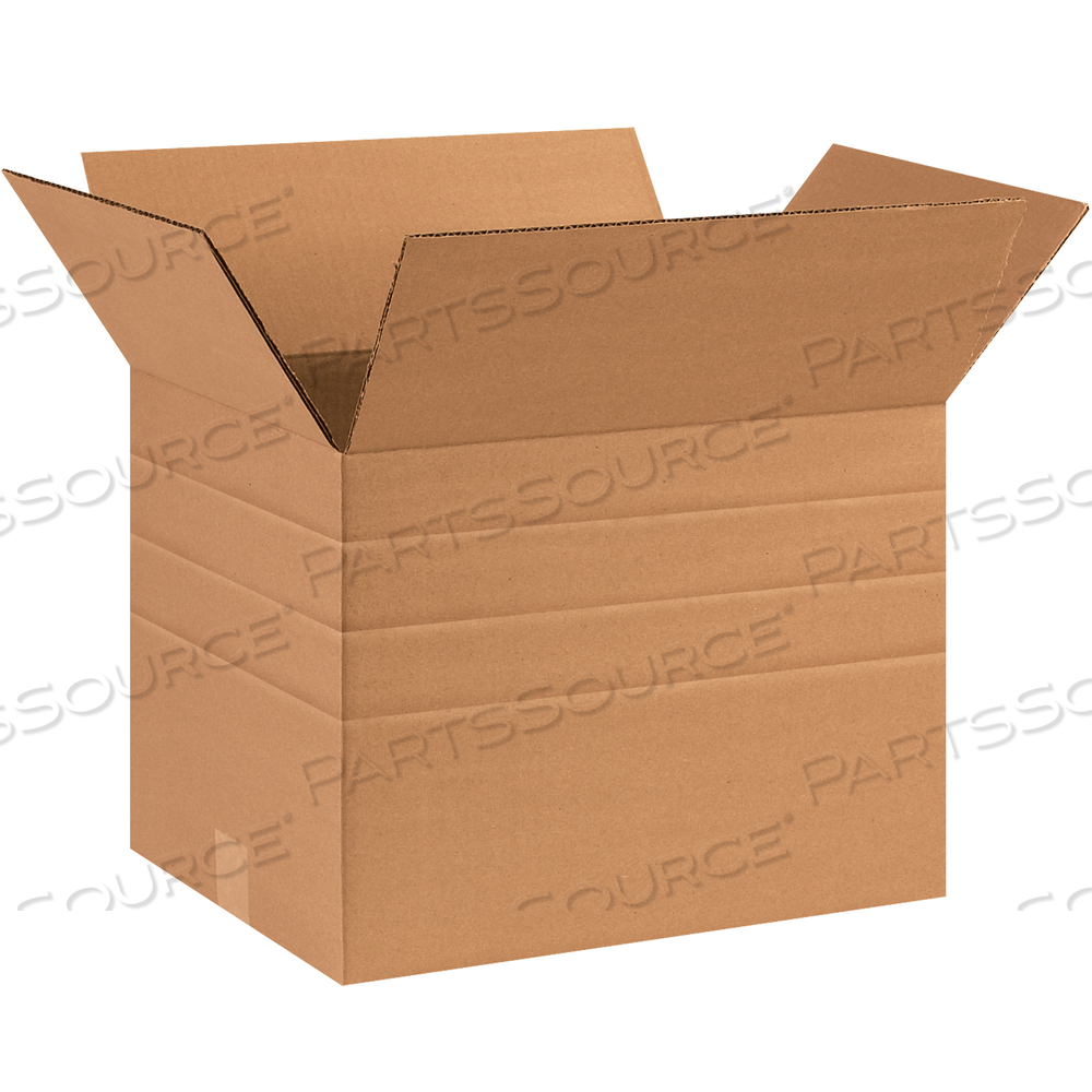 MULTI-DEPTH CORRUGATED BOXES, 16" X 12" X 12", KRAFT, 25/BUNDLE by BOX Partners (Box Acquisitions, LLC)