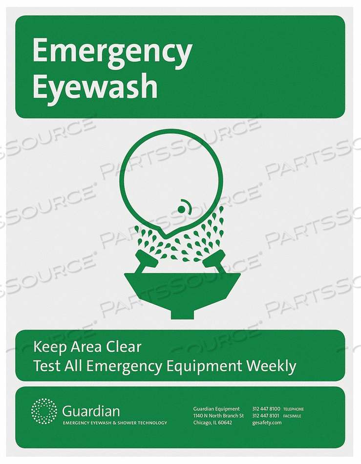 EMERGENCY SIGN GREEN by Guardian Equipment