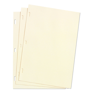 LOOSELEAF MINUTE BOOK LEDGER SHEETS, 11 X 8.5, IVORY, LOOSE SHEET, 100/BOX by Wilson Jones