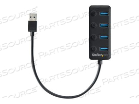 4 PORT USB 3.0 HUB WITH INDIVIDUAL PORT SWITCHES - 4X USB TYPE-A PORTS - SUPERSP by StarTech.com Ltd.