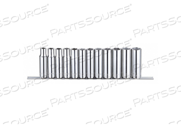 SOCKET SET, STANDARD SOCKET COUNT/STYLE NONE, DEEP SOCKET COUNT/STYLE (12) 6-POINT, DEEP SOCKET STYLE/SIZE DEEP 6-POINT: 10 MM, 11 MM, 12 MM by Westward SOCKET SET, STANDARD SOCKET COUNT/STYLE NONE, DEEP SOCKET COUNT/STYLE (12) 6-POINT, DEEP SOCKET STYLE/SIZE DEEP 6-POINT: 10 MM, 11 MM, 12 MM by Westward