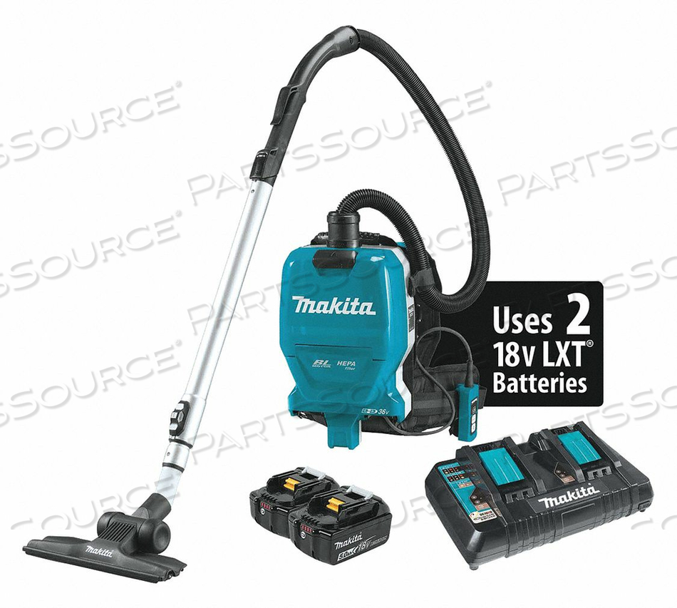 BACKPACK VACUUM CORDLESS 36V 1/2 GAL. by Makita BACKPACK VACUUM CORDLESS 36V 1/2 GAL. by Makita