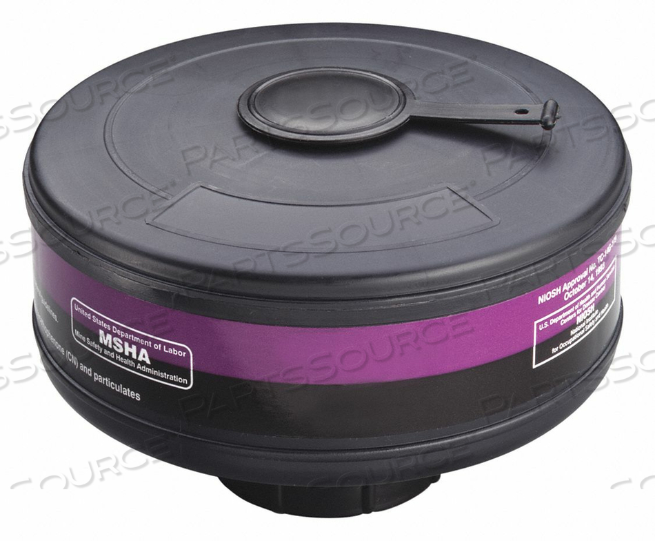 GAS MASK CANISTER BLACK MAGENTA PK6 by 3M Consumer