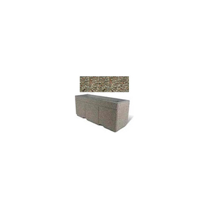 CONCRETE OUTDOOR PLANTER W/FORKLIFT KNOCKOUTS, 72"LX24"W X 30"H RECTANGLE GRAY LIMESTONE by Bohlmann