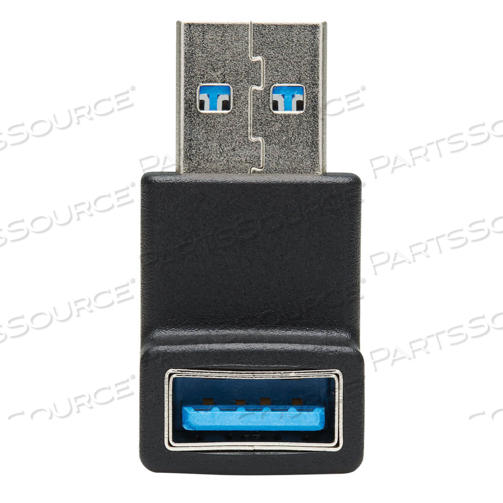 USB ADAPTER USB 3.0 SUPERSPEED USB-A/A M/F DOWN ANGLE BLACK by Tripp Lite