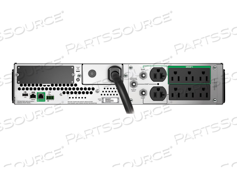 SMART-UPS, LINE INTERACTIVE, 2200VA, RACKMOUNT 2U, 120V, 6X NEMA 5-15R+2X NEMA 5 by APC / American Power Conversion