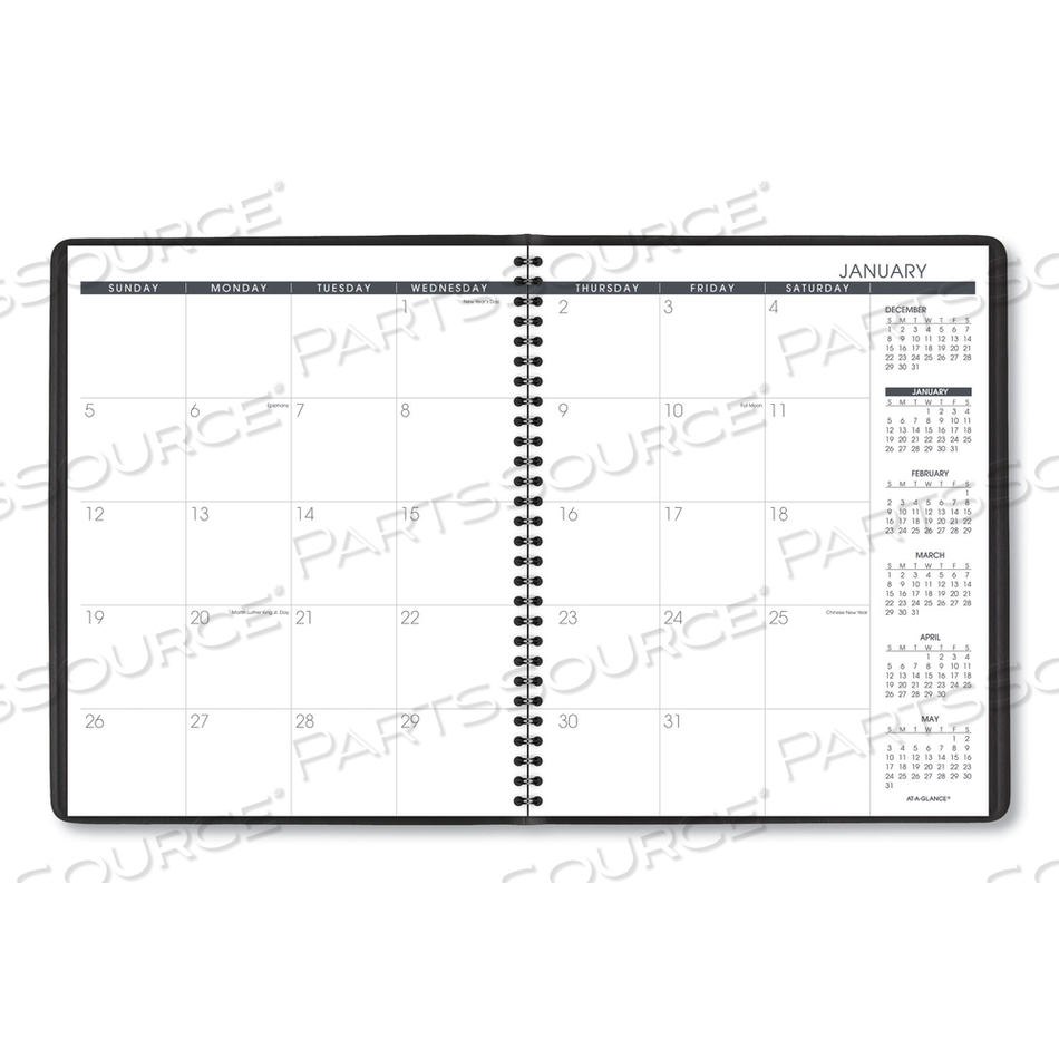 MONTHLY PLANNER, 11 X 9, NAVY COVER, 15-MONTH (JAN TO MAR): 2023 TO 2024 