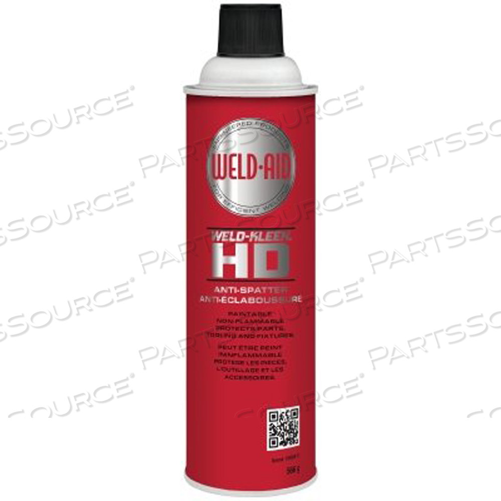 WELD-KLEEN HD ANTI-SPATTER, 20 OZ AEROSOL CAN, COLORLESS by Weld-Aid WELD-KLEEN HD ANTI-SPATTER, 20 OZ AEROSOL CAN, COLORLESS by Weld-Aid