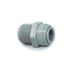 1/4" MALE CONNECTOR WITH 3/8" NPTM THREAD - PUSH-IN FITTING by Apache Inc.