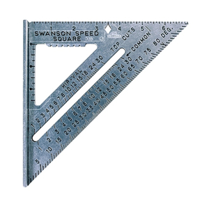 SPEED SQUARE, 7 IN , HEAVY-GAUGE BILLET ALUMINUM ALLOY by Swanson Tool Co