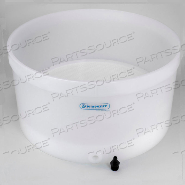 BUCHNER TABLE-TOP FUNNEL WITH PERFORATED REMOVABLE PLATE, 24" I.D., 13"H by Bel-Art Products