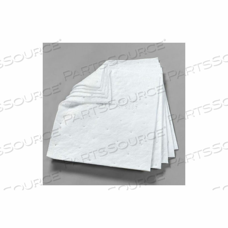 HP-556 PETROLEUM SORBENT STATIC RESISTANT PAD, HIGH CAPACITY, 17" X 19", 100 PADS/CASE 