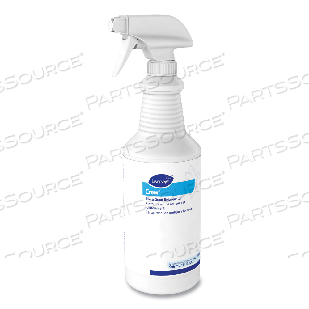 CREW TILE AND GROUT REJUVENATOR, 32 OZ SPRAY BOTTLE by Diversey CREW TILE AND GROUT REJUVENATOR, 32 OZ SPRAY BOTTLE by Diversey