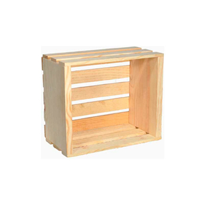 SMALL WOOD CRATE 12-1/4"W X 9-1/2"D X 6-1/4"H 2 PC - NATURAL by Texas Basket Co.