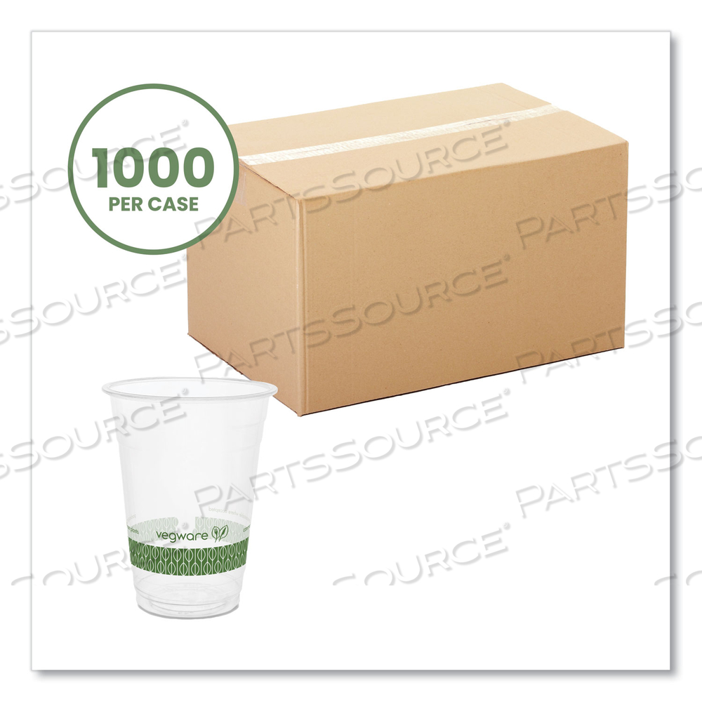 96-SERIES COLD CUP, 16 OZ, CLEAR/GREEN by Vegware 96-SERIES COLD CUP, 16 OZ, CLEAR/GREEN by Vegware