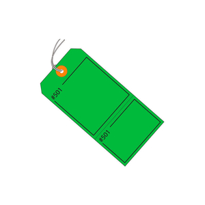 CONSECUTIVELY NUMBERED CLAIM TAG - PRE-STRUNG 4-3/4" X 2-3/8" GREEN - 1000 PACK by Box Packaging Inc CONSECUTIVELY NUMBERED CLAIM TAG - PRE-STRUNG 4-3/4" X 2-3/8" GREEN - 1000 PACK by Box Packaging Inc