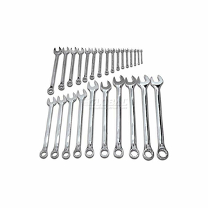 SAE COMBINATION WRENCH SET, 6 & 12 PT, 1/4 - 2" OPENING SIZES, 26 PCS by Urrea Professional Tools