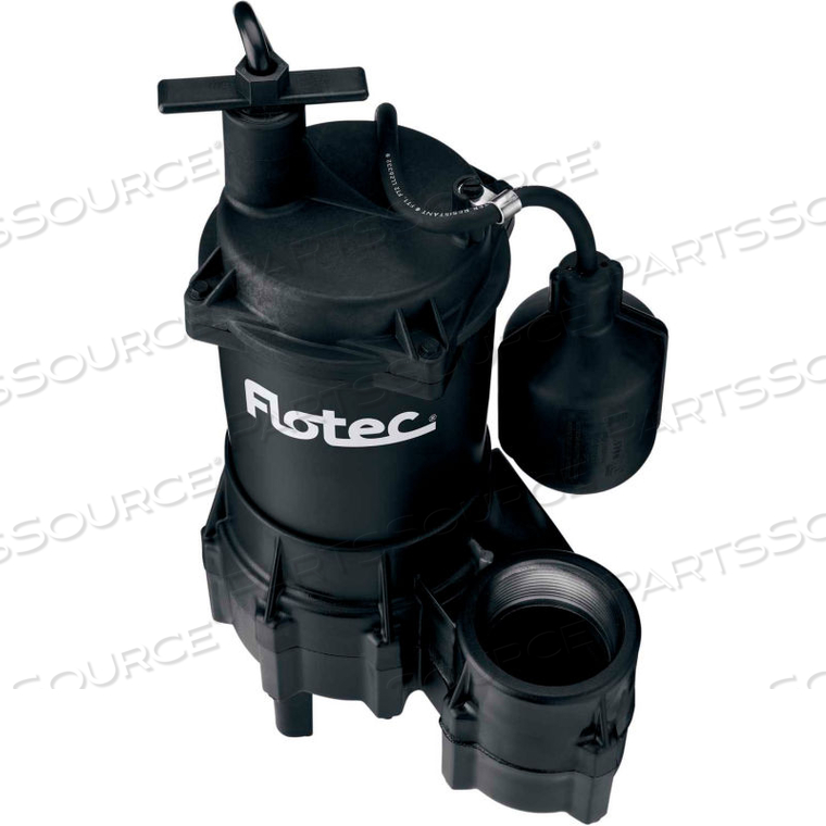 FLOTEC THERMOPLASTIC SEWAGE PUMP 4/10 HP by Pentair FLOTEC THERMOPLASTIC SEWAGE PUMP 4/10 HP by Pentair
