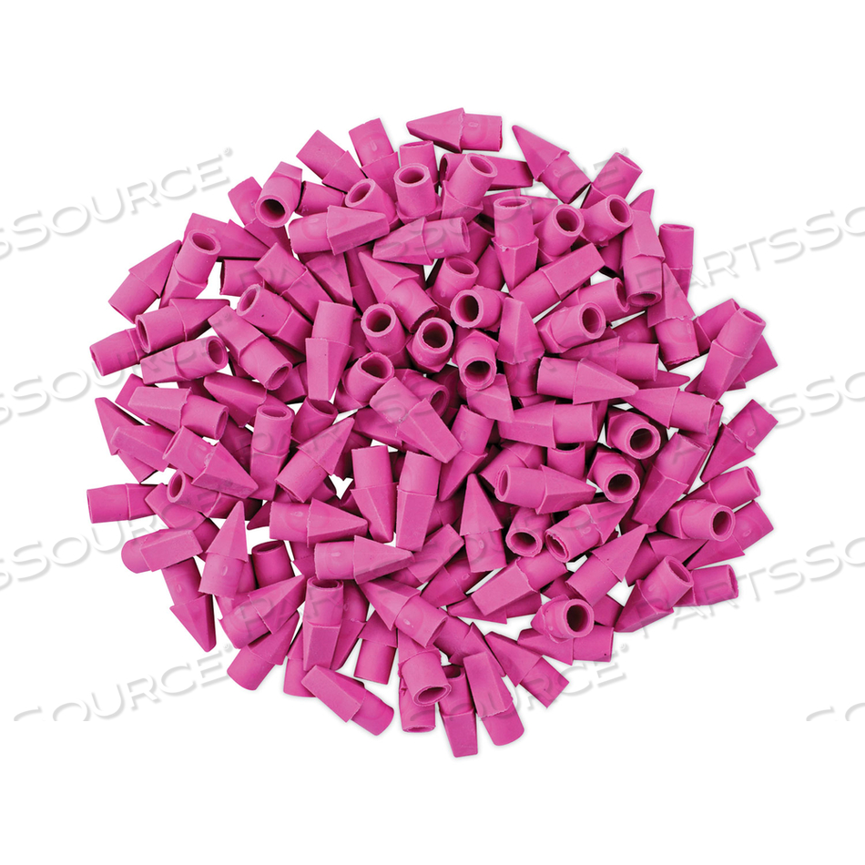 PENCIL CAP ERASERS, FOR PENCIL MARKS, PINK, 150/PACK PENCIL CAP ERASERS, FOR PENCIL MARKS, PINK, 150/PACK