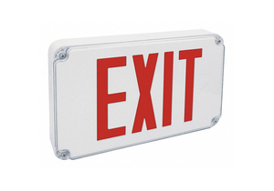 EXIT SIGN RED LETTER 2 FACES by Fulham