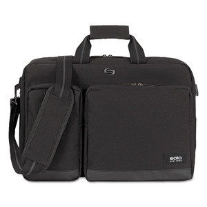 URBAN HYBRID BRIEFCASE, FITS DEVICES UP TO 15.6", POLYESTER, 5 X 17.25 X 17.24, BLACK by Solo