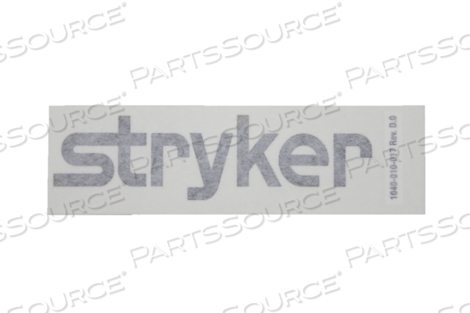 LOGO LABEL FOR BIRTHING BED by Stryker Medical LOGO LABEL FOR BIRTHING BED by Stryker Medical
