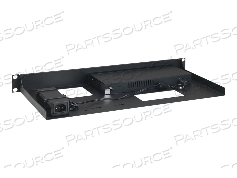 RM-SW-T8, NETWORK DEVICE MOUNTING KIT, RACK MOUNTABLE, RAL 9005, 1U, 19", FOR SONICWALL SWITCH SWS12-8, SWS12-8POE by Rackmount.IT