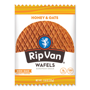 WAFELS - SINGLE SERVE, HONEY AND OATS, 1.16 OZ PACK, 12/BOX by Rip Van