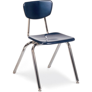 3018 MARTEST 21 HARD PLASTIC CHAIR - NAVY by Virco Inc