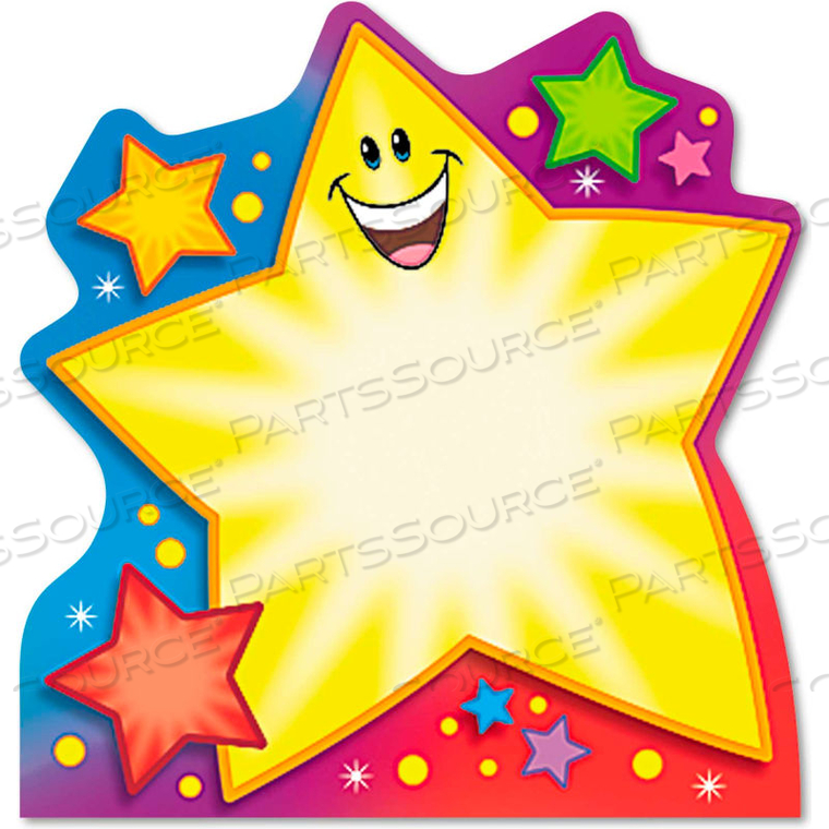 NOTE PAD W/SUPER STAR DESIGN, 5" X 5", MULTICOLOR, 50 SHEETS/PAD, 1/PACK 