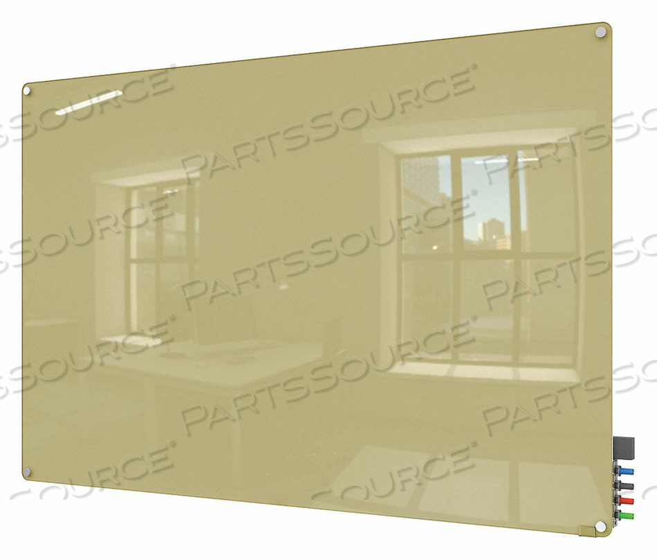 DRY ERASE BOARD NON-MAGNETIC GLASS 48 W by Ghent DRY ERASE BOARD NON-MAGNETIC GLASS 48 W by Ghent
