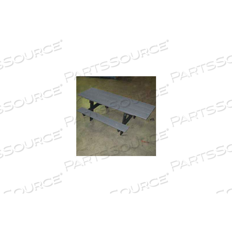 FROG FURNISHINGS RECYCLED PLASTIC 6 FT. A-FRAME TABLE, ADA, GRAY by Jayhawk Plastics FROG FURNISHINGS RECYCLED PLASTIC 6 FT. A-FRAME TABLE, ADA, GRAY by Jayhawk Plastics