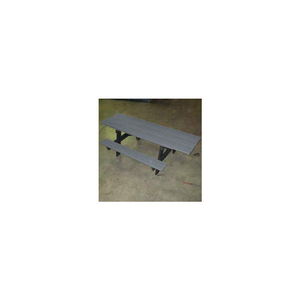 FROG FURNISHINGS RECYCLED PLASTIC 6 FT. A-FRAME TABLE, ADA, GRAY by Jayhawk Plastics