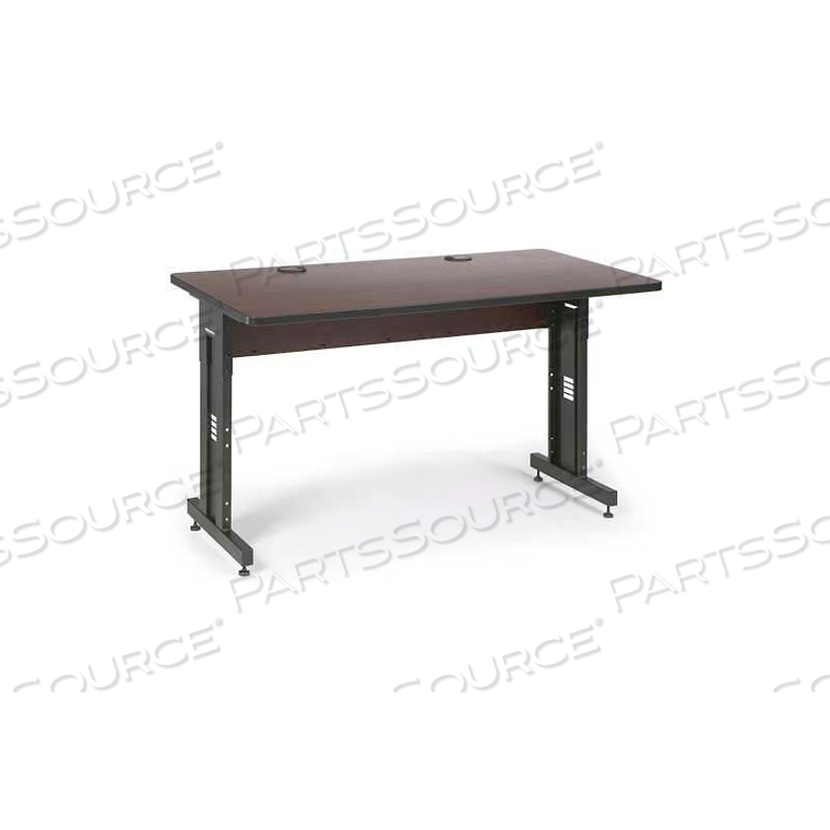CLASSROOM TRAINING TABLE - ADJUSTABLE HEIGHT - 30" X 60" - AFRICAN MAHOGANY by Kendall Howard LLC