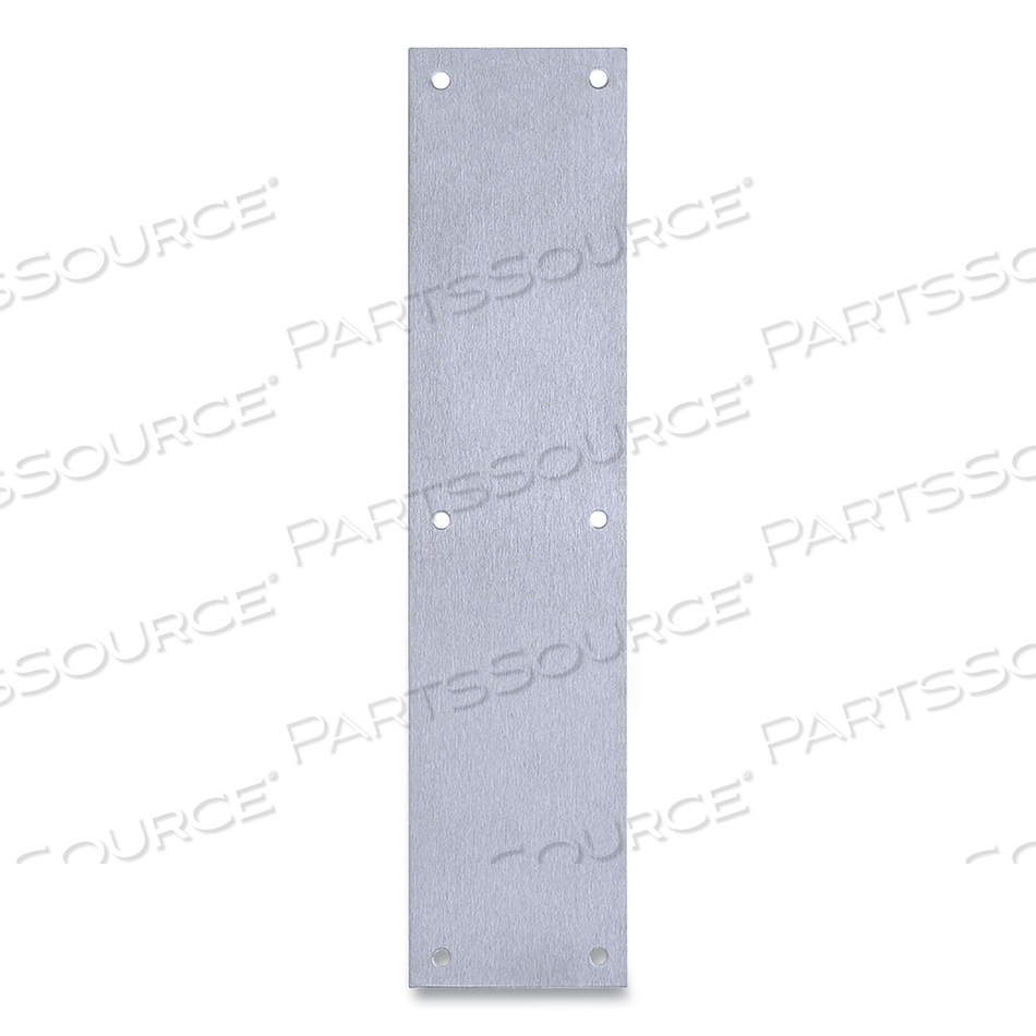 DOOR PUSH PLATE, 3.5 X 15, SATIN STAINLESS STEEL 