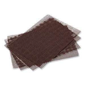 GRIDDLE SCREEN, ALUMINUM OXIDE, 4 X 5.5, BROWN, 20/PACK, 10 PACKS/CARTON by Royal Paper