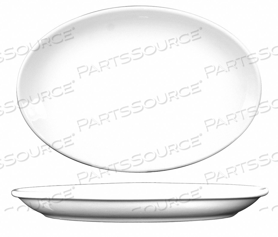 PLATTER 9-5/8X7-1/2 EUROPEAN WHITE PK24 by ITI