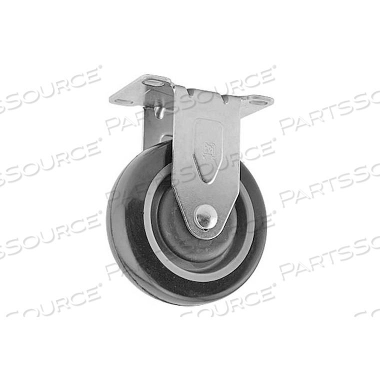 DELUXE FLANGE MOUNT CASTER, RIGID WITHOUT BRAKE by 80/20 Inc. DELUXE FLANGE MOUNT CASTER, RIGID WITHOUT BRAKE by 80/20 Inc.