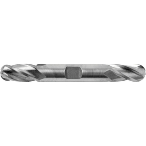 1/2" DIA., 1/2" SHANK, 1" LOC, 4-1/8" OAL, 4 FLUTE COBALT BALL DOUBLE END MILL, UNCOATED by Melin Tool Company