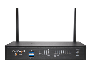 TZ270W, ADVANCED EDITION, SECURITY APPLIANCE, GIGE, WI-FI 5, 2.4 GHZ, 5 GHZ, SONICWALL SECURE UPGRADE PLUS PROGRAM (2 YEARS OPTION), DESKTOP by Sonicwall TZ270W, ADVANCED EDITION, SECURITY APPLIANCE, GIGE, WI-FI 5, 2.4 GHZ, 5 GHZ, SONICWALL SECURE UPGRADE PLUS PROGRAM (2 YEARS OPTION), DESKTOP by Sonicwall