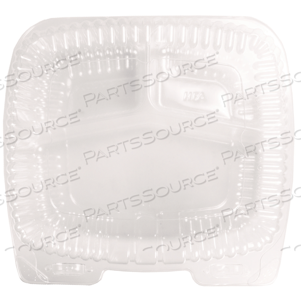 HANDI-LOCK THREE-COMPARTMENT FOOD CONTAINER, 8 X 3 X 8.87, CLEAR, PLASTIC by HFA HANDI-LOCK THREE-COMPARTMENT FOOD CONTAINER, 8 X 3 X 8.87, CLEAR, PLASTIC by HFA