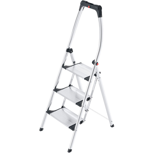 COMFORT PLUS 3 STEP ALUMINUM FOLDING STEP LADDER by Hailo