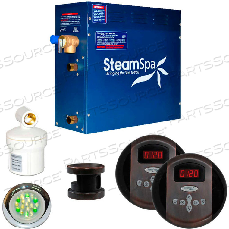 STEAMSPA ROYAL STEAM GENERATOR PACKAGE, 4.5KW, OIL RUBBED BRONZE 