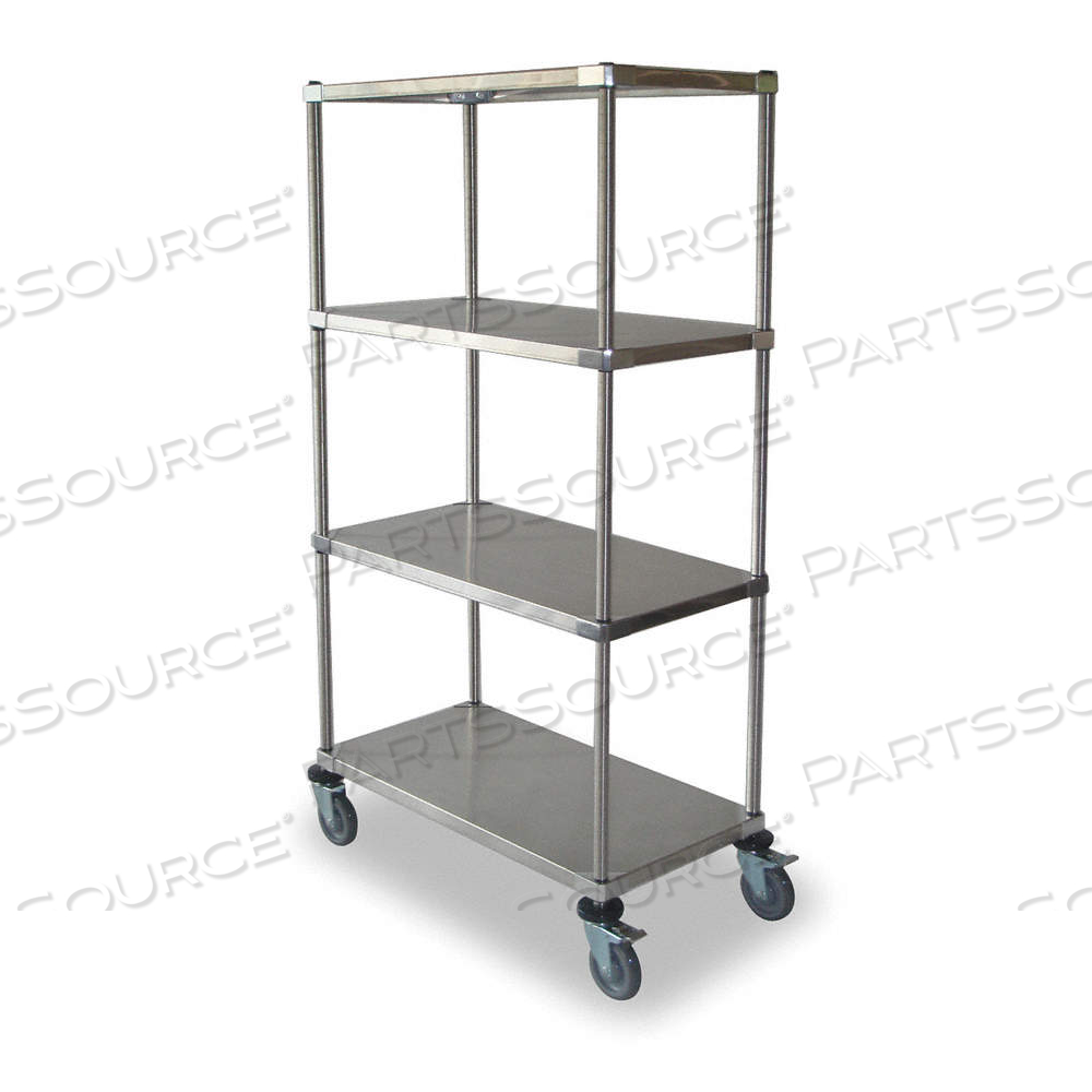 METAL SHELF CART 600 LB SS 