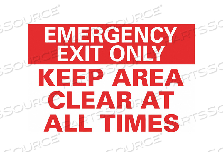 EXIT SIGN EMERGENCY EXIT 5 HX7 W by Lyle Signs Inc. EXIT SIGN EMERGENCY EXIT 5 HX7 W by Lyle Signs Inc.