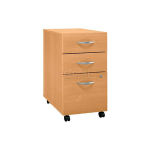 THREE DRAWER FILE CABINET (UNASSEMBLED) - LIGHT OAK - SERIES C by Bush Industries